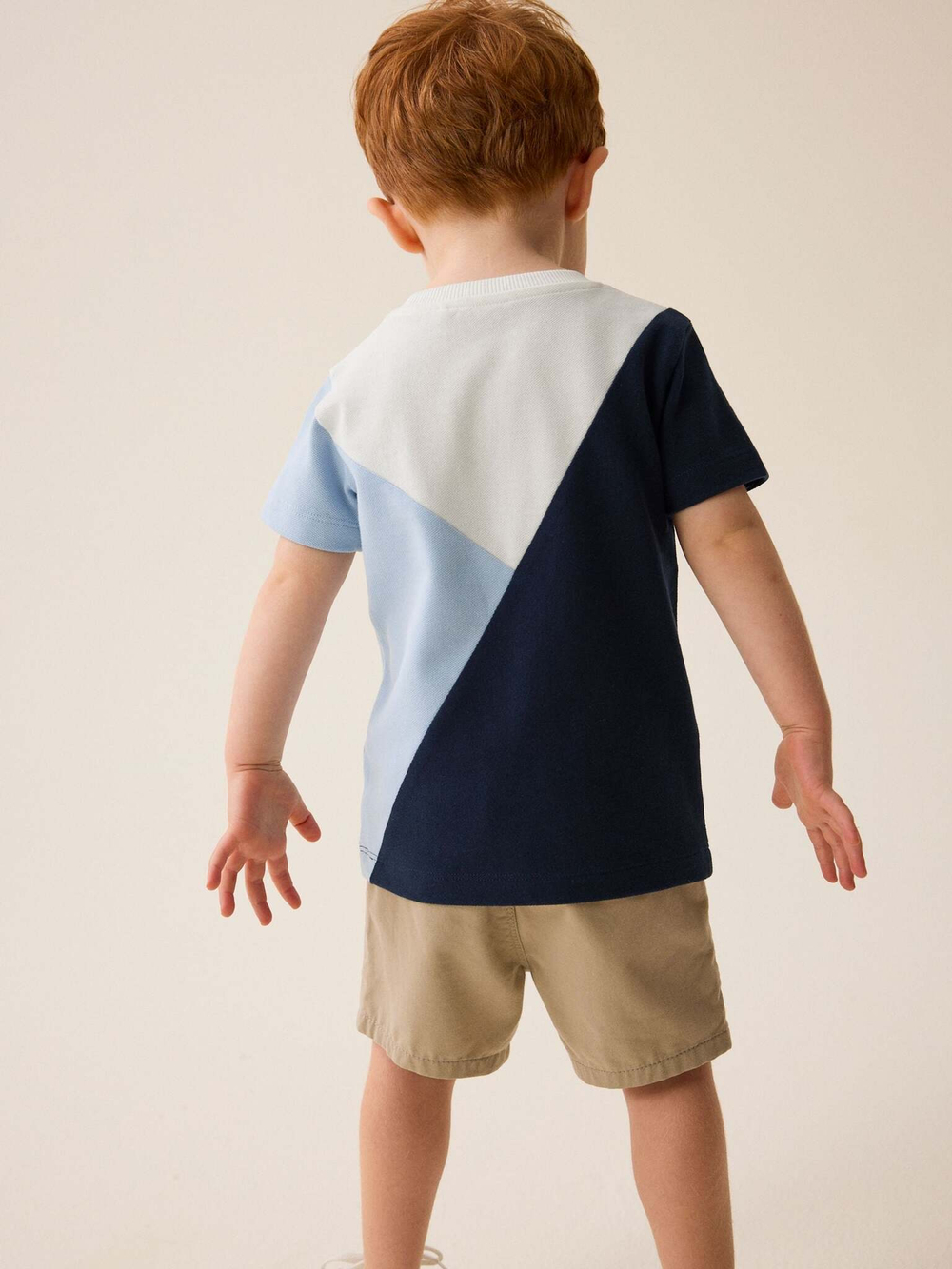 Футболка для мальчика Next 312-392, Молочный, Синий