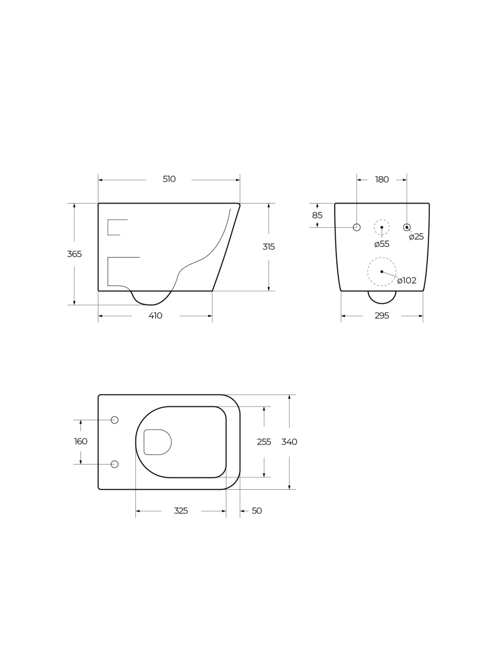 Унитаз подвесной безободковый с сиденьем и смывом TORNADO BelBagno KRAFT-TOR BB7106CH-TOR/SC