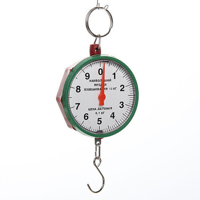 Безмен механический «Сфера» до10 кг круглая шкала, 7,5*8*2,5 см