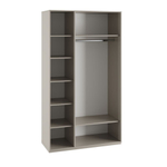 Шкаф для одежды распашной с полками и штангой Кашемир 135х50х210 см