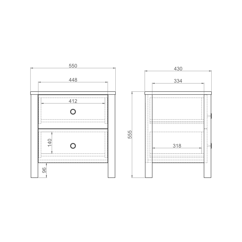 Прикроватная тумба BERGEN BG014