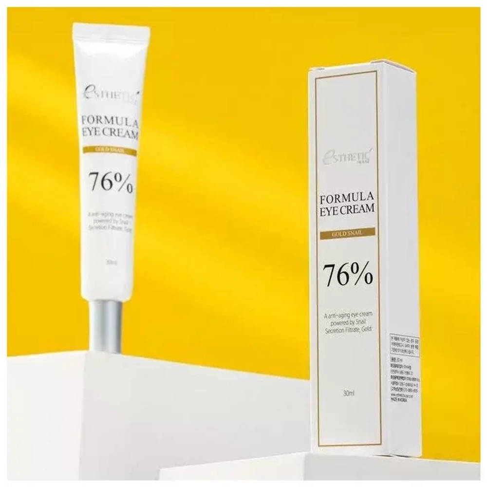 Esthetic House Крем для глаз с золотом и улиткой - Formula eye cream gold snail, 30мл