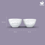 Набор чаш tassen, laughing & tasty, 100 мл, белый, 2 шт.