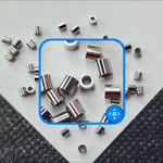 Разделитель для бусин, сталь, трубочка, проставка, р-р 2×2мм