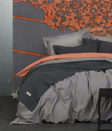 Постельное белье 2 спальное евро Decoflux Black Sand