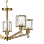 Светильник серии Premium line с универсальным креплением 5x60Вт E27, металл/стекло/хрусталь, медь