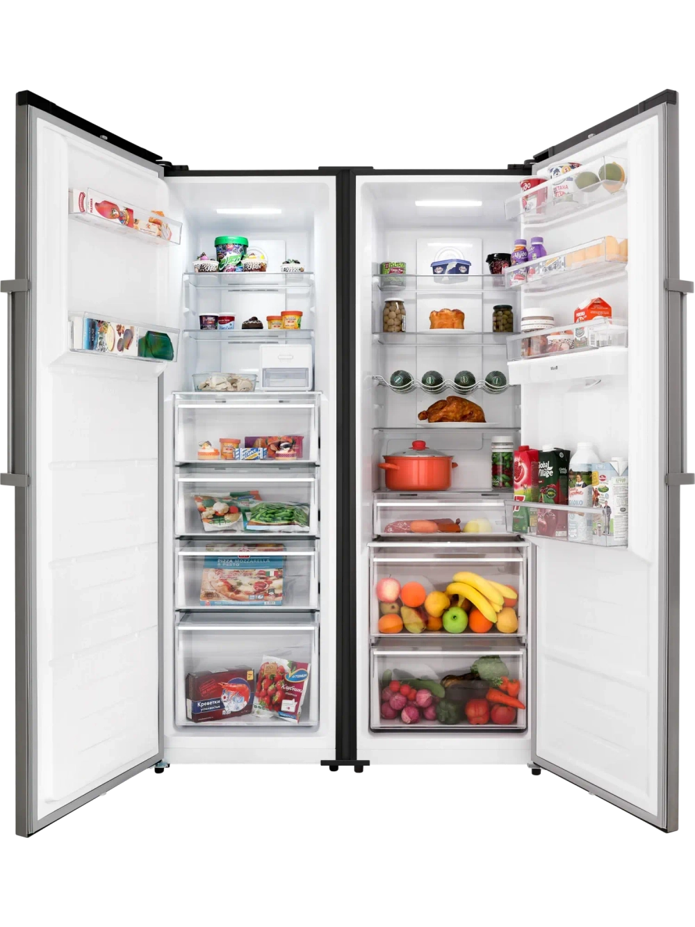 Холодильник Hiberg i-RF 40D S + Морозильник i-FR 40 S