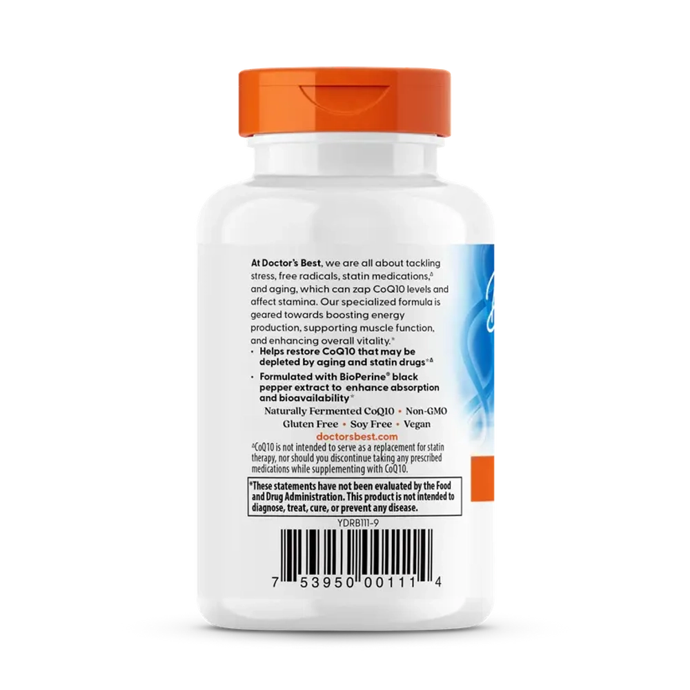 High Absorption CoQ10 with BioPerine 200 мг 60 капсул Doctors Best