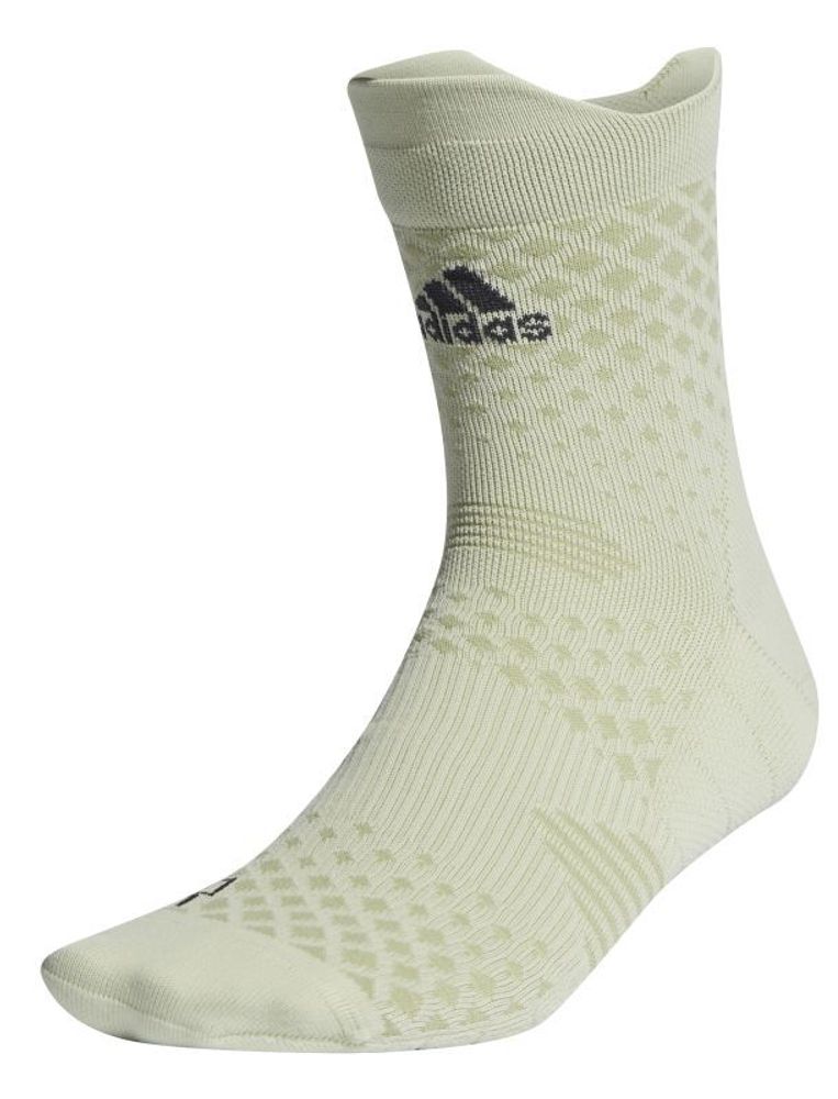 Носки теннисные Adidas Run 4D Quarter Socks 1P - almost lime/magic lime/carbon