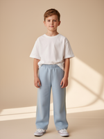 Брюки Line с контрастными деталями голубой