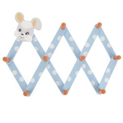 Вешалка-"гармошка" настенная (9-ть крючков) " " 30*17*4см. (4вида) (транспортная упаковка)