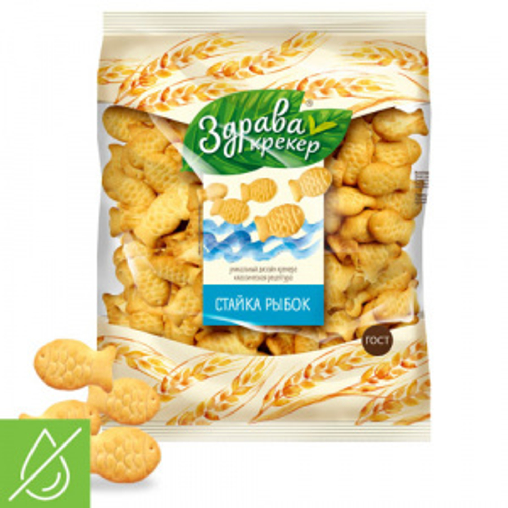Крекер Здрава Стайка рыбок 300 г