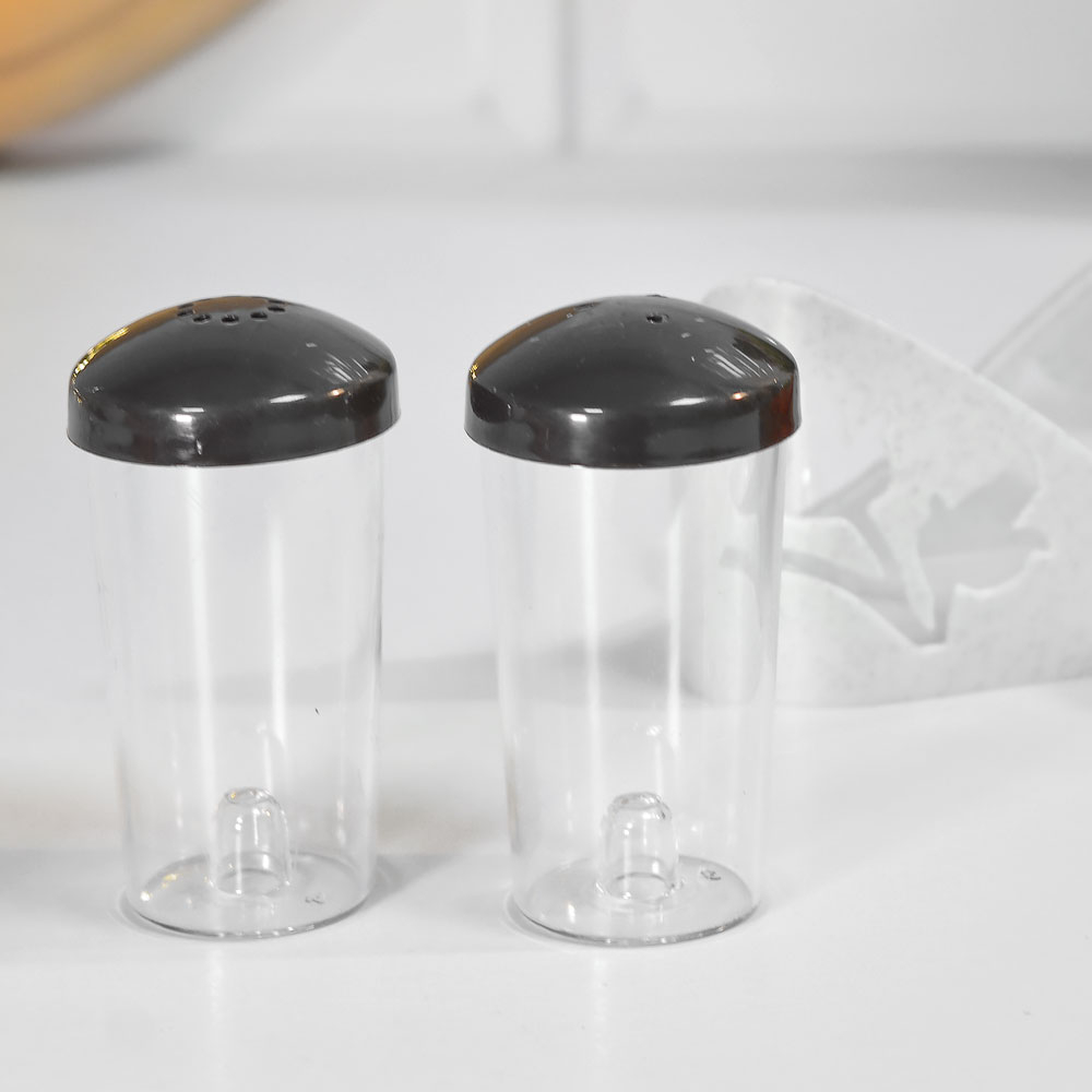 Набор для специй 2 предмета "Basilic", белый мрамор