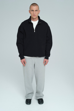 Свитшот на молнии | black