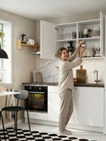 Кухонный гарнитур, 182х60х200, Кнок, KNOXHULT (КНОКСХУЛЬТ), белый, Dipriz