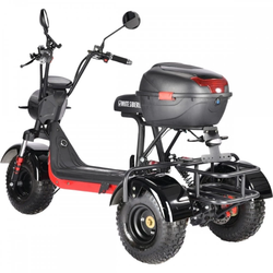 Электроскутер CityCoco WHITE SIBERIA TRIKE MINI 1500W Черный