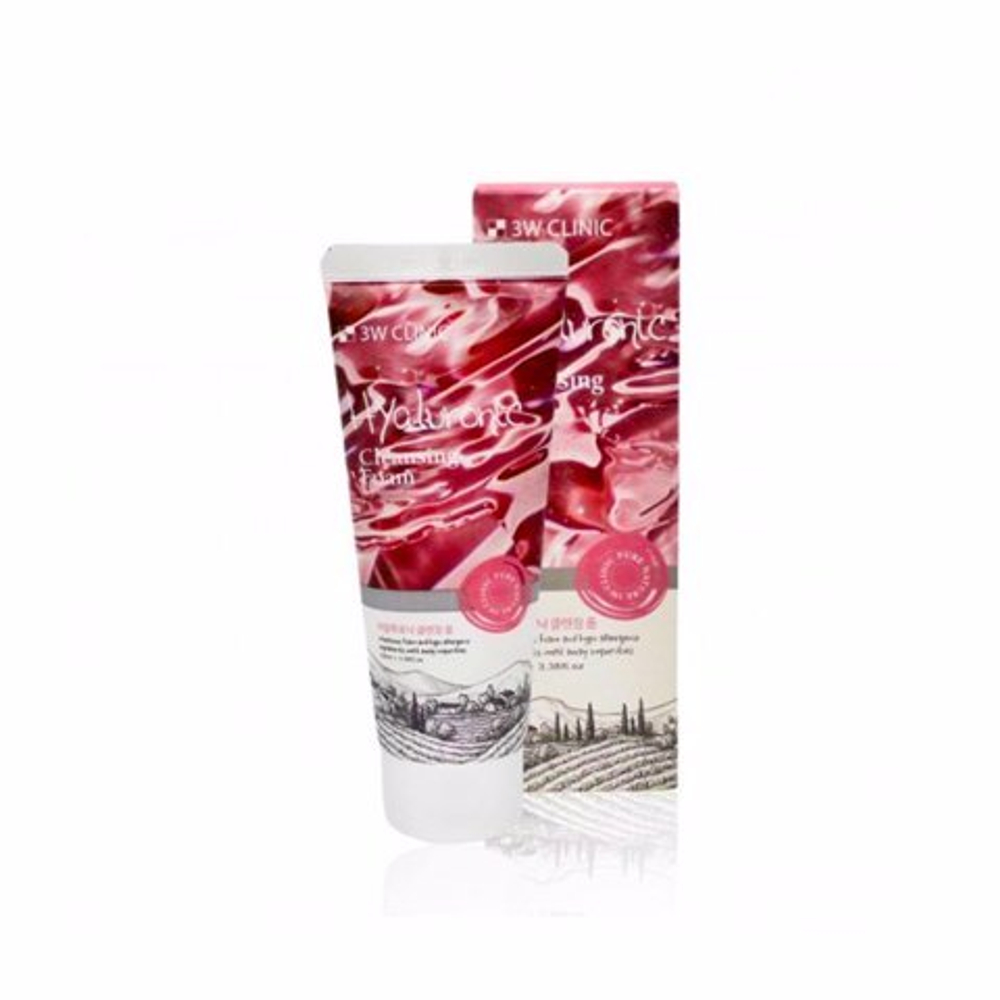 [3W Clinic] Hyaluronic Cleansing Foam - Пенка для умывания с гиалуроновой кислотой, 100 мл