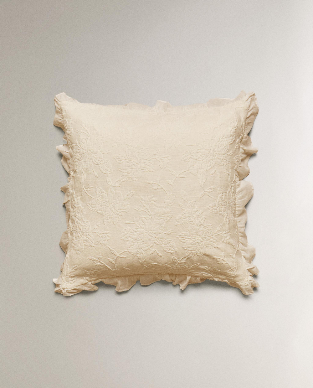 Zara Home наволочка декоративная из хлопка, зелёный · 2118/007