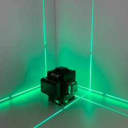 Лазерный уровень/нивелир профессиональный 3D HABCO L01, Зеленый луч 12 линий, Bluetooth + App iOS & Android