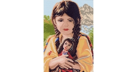 "Подружки"-0881 канва с рисунком