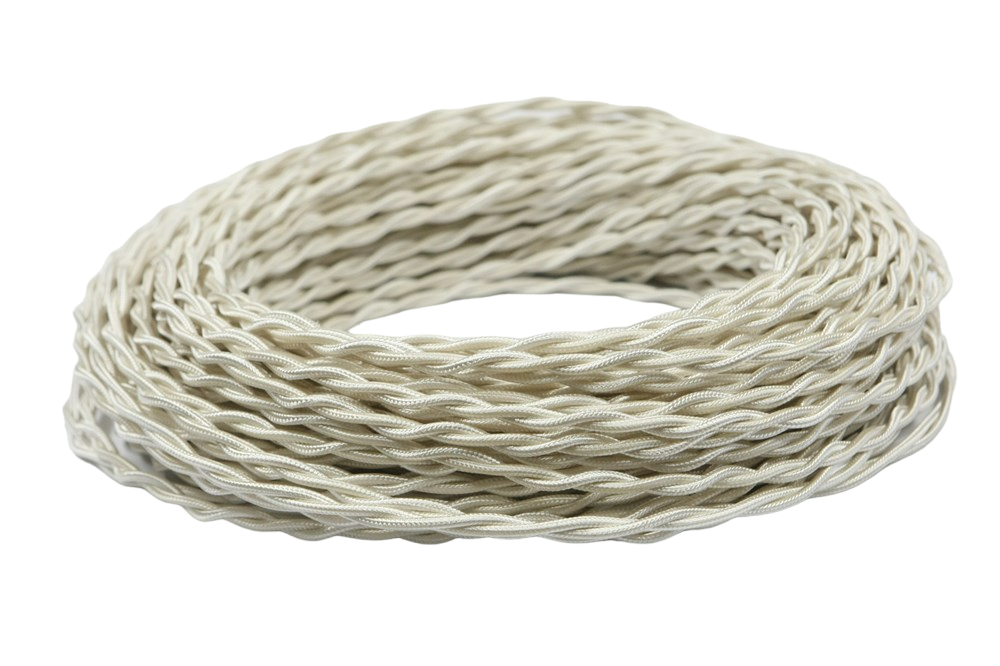 Ретро провод витой Бежевый Шелк Interior Wire Магус ТМ ПВР2075-К02 / 2х2,5