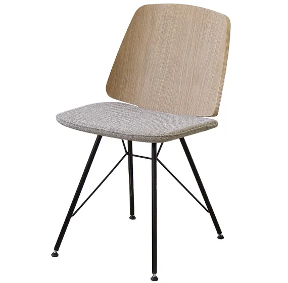 Стул E9.6 (дуб / бежевый, рогожка)