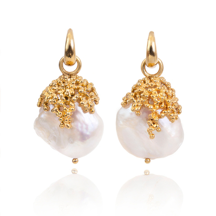 Серьги с Барочными Жемчужинами