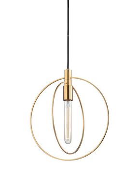 Золотой подвесной светильник “Бекки”