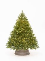 Елка с гирляндой «Эрмитажная» (Литая хвоя) 210 см / 2,1 м