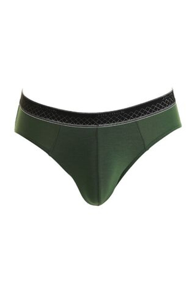 Мужские трусы-слип с широкой резинкой с логотипом Jolidon (Размер: XXL) (Цвет: зеленый)