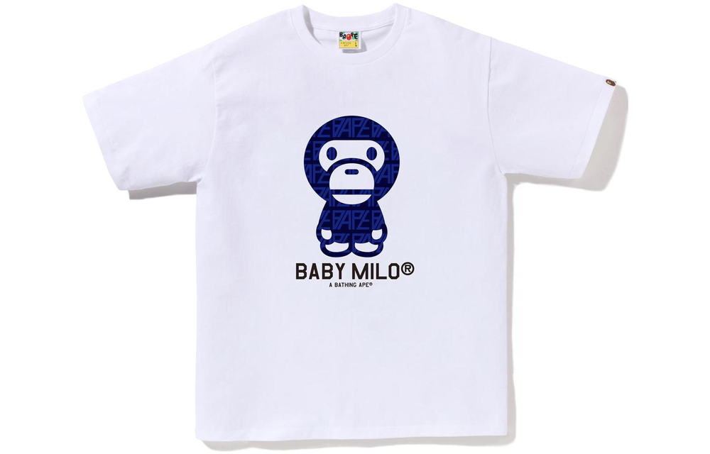 A Bathing Ape Logo Monogram Baby Milo Tee
