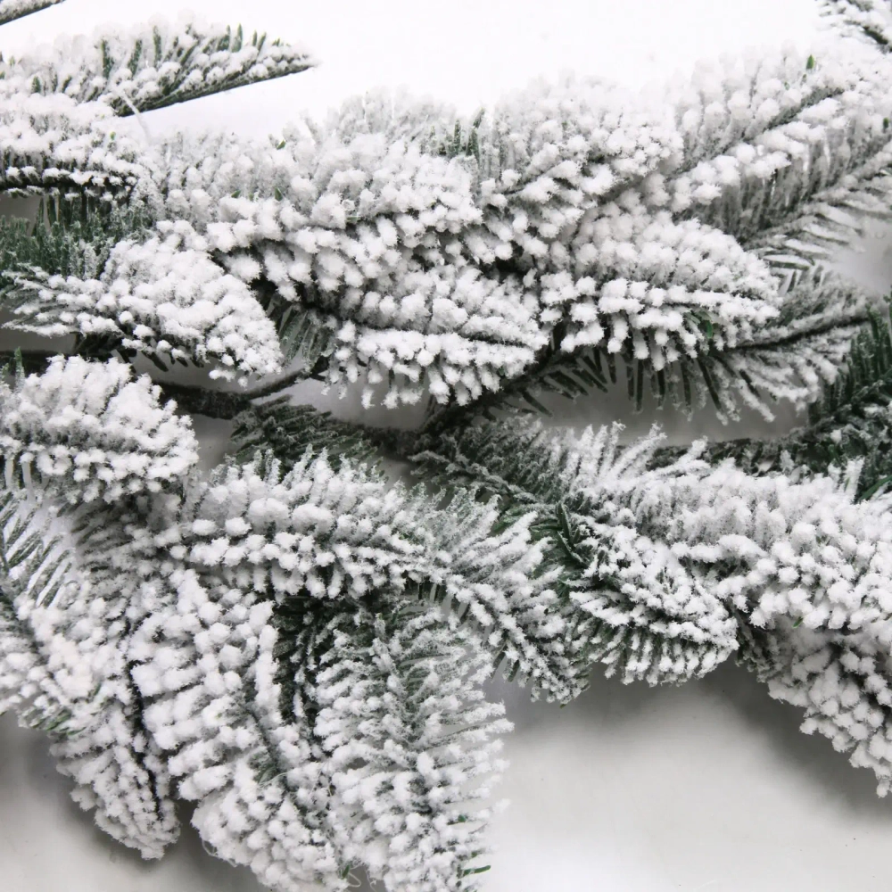 Гирлянда хвойная «Заснеженная» 2,0 м d=30 см, ПВХ, белое напыление
