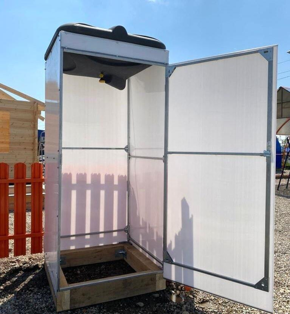 Бак для душа универс с подогревом Ирпласт 220 л.(1000x1000x290см;12кг;черный) - арт.560346