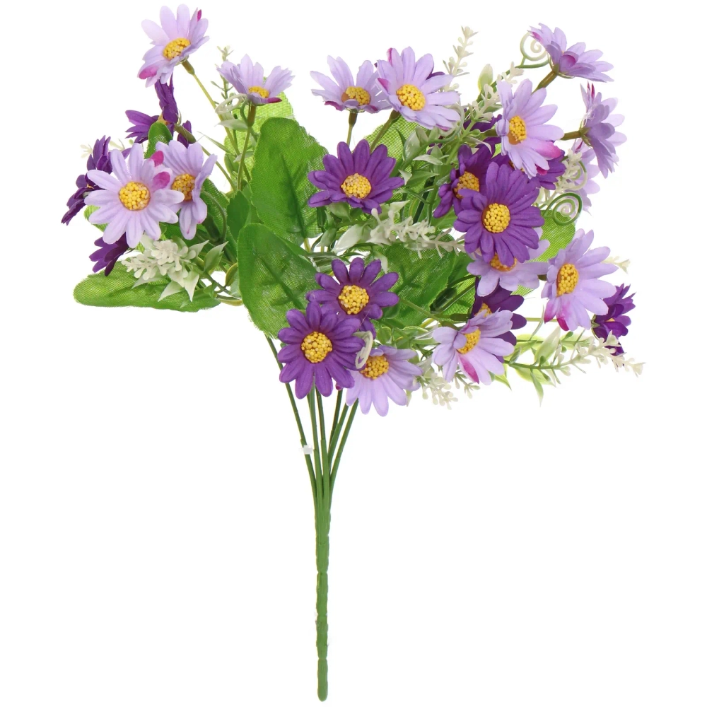 Искусственные цветы «Ромашки» 29см 28 цветков сиреневые