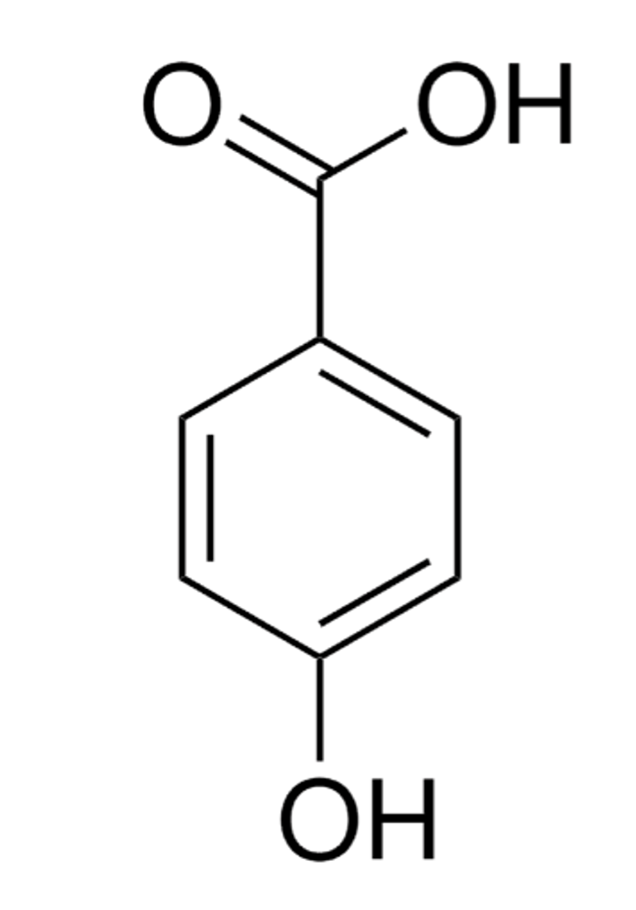4-оксибензойная кислота - формула
