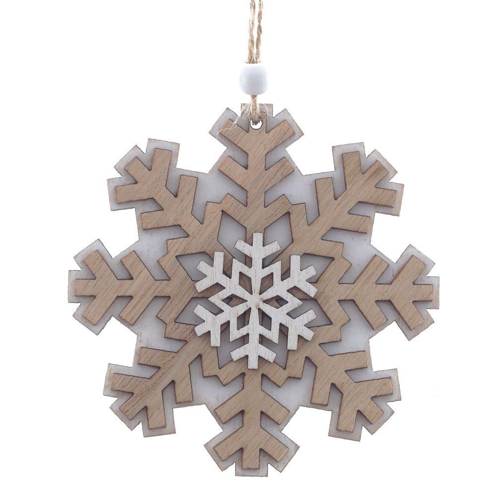 GAEM Украшение новогоднее "Снежинка", L10 W0,5 H11 см, 3в.