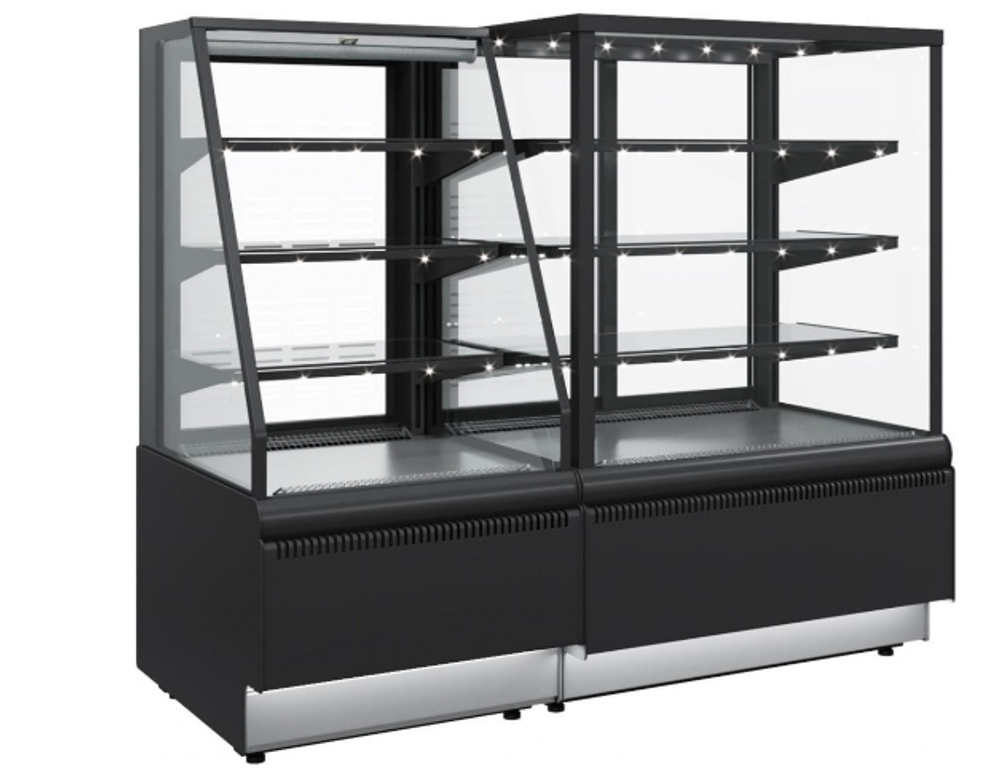 Кондитерская витрина CARBOMA CUBE STANDARD KC70 VM 0,9-2 открытая