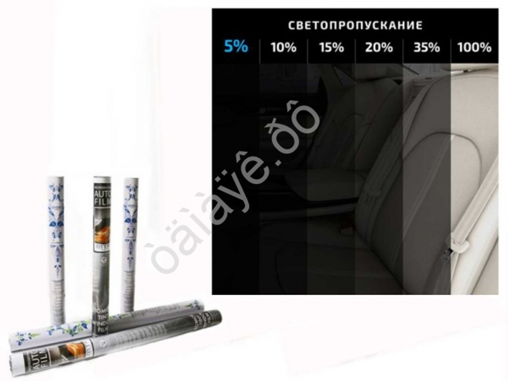 Пленка тонировка 50см*3м MTF 20% Charcoal в тубе 05421