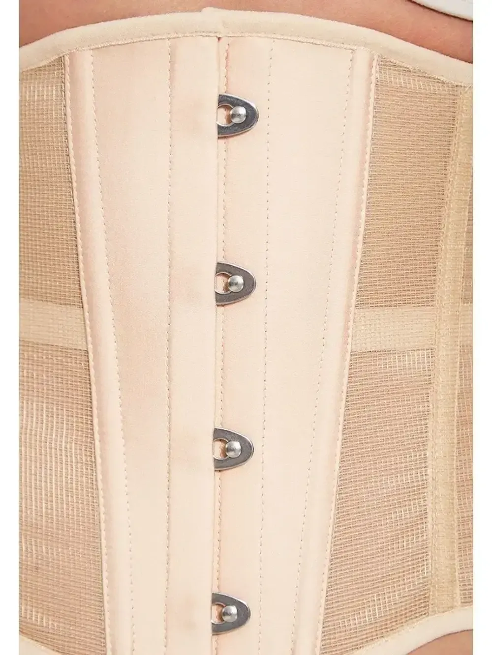 Нюдовый прозрачный корсет MINI