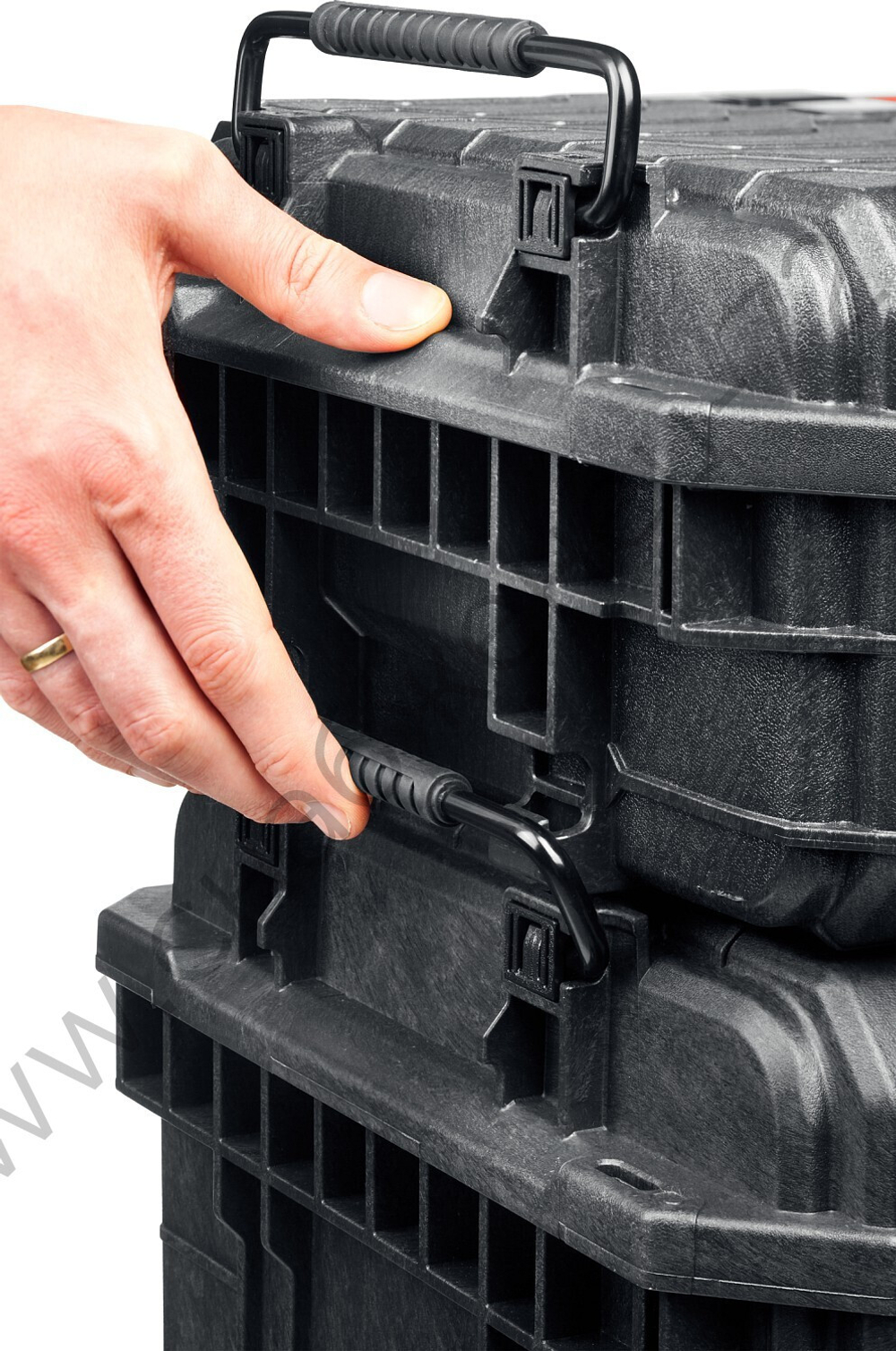 KETER GEAR ORGANIZER, 560 х 345 х 128 мм, (22″), пластиковый ящик-органайзер с 7 съемными ячейками (38374)