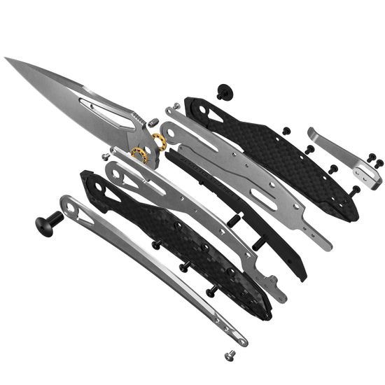 Складной нож Zero Tolerance 0990 c клинком из стали CPM-20CV, рукоять карбон