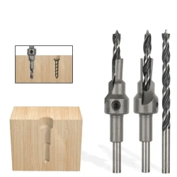 Набор сверл по дереву с зенкером под конфирмат 5шт