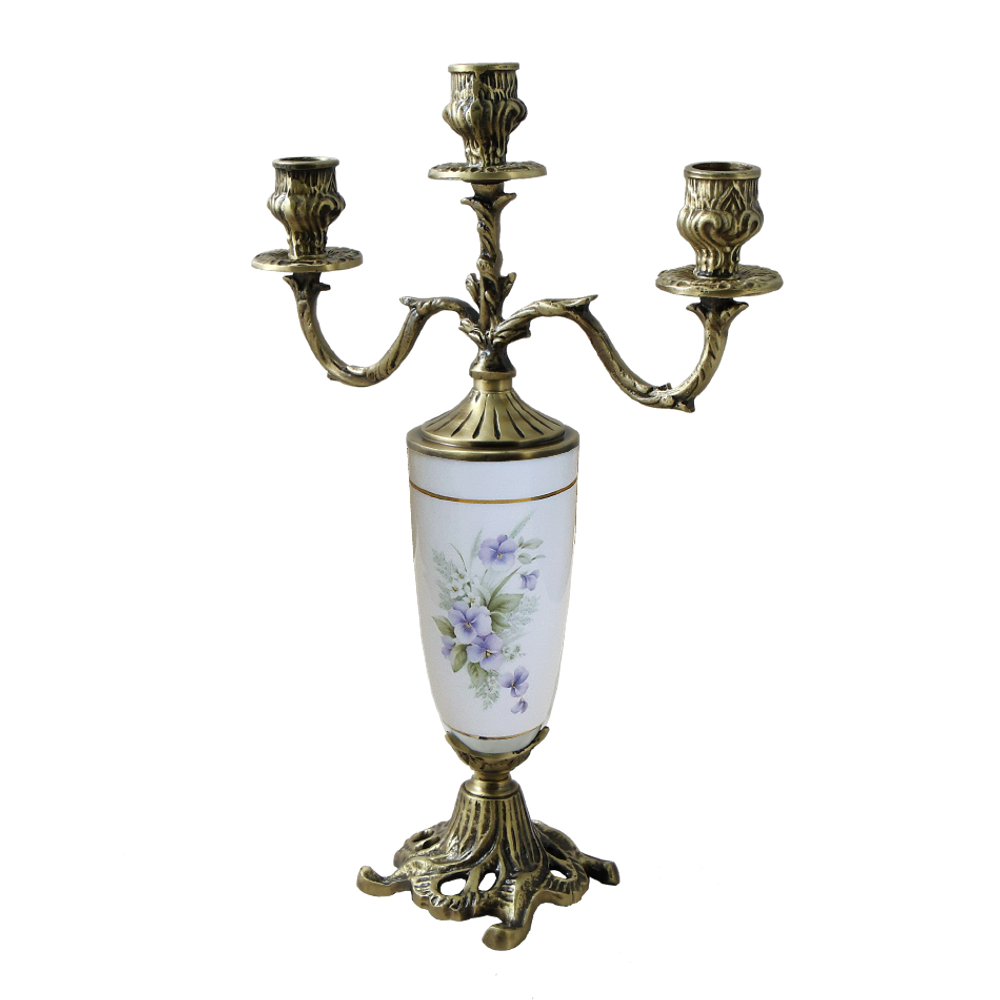 Bello De Bronze Канделябр Триумфато 3-х рожковый, антик