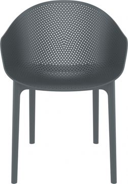 Кресло пластиковое Sky темно-серое