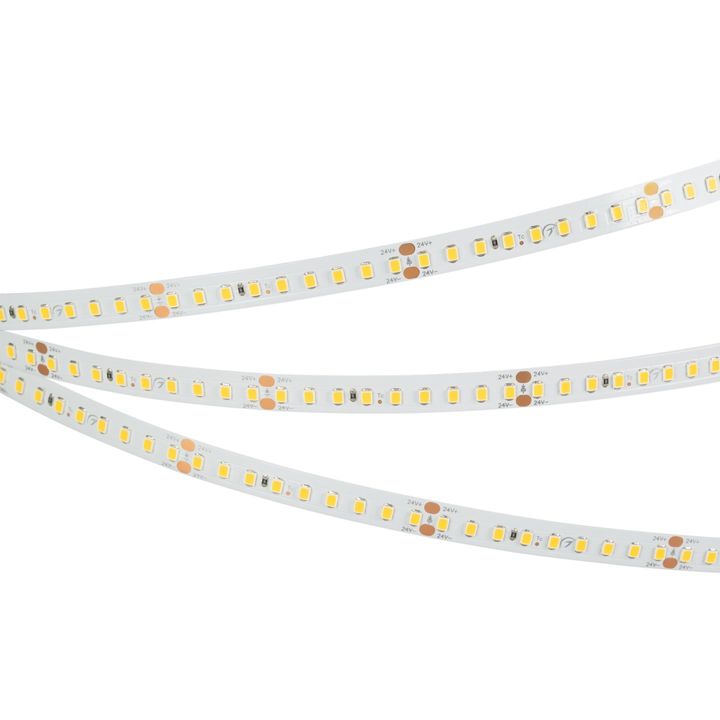 Светодиодная лента Arlight 7,7W/m 144LED/m 2835SMD теплый белый 5M RT-A144-10mm 24V Warm2700 038781