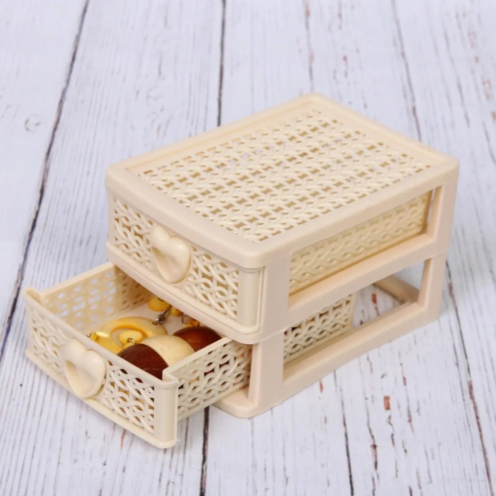 Комод малый «ПАЛЕРМО», цвет бежевый, 2 отделения, 13*9*8см