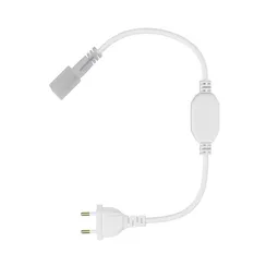 Коннектор питания с сетевой вилкой для гибкого неона 220В 25х13 мм Led Strip 201236