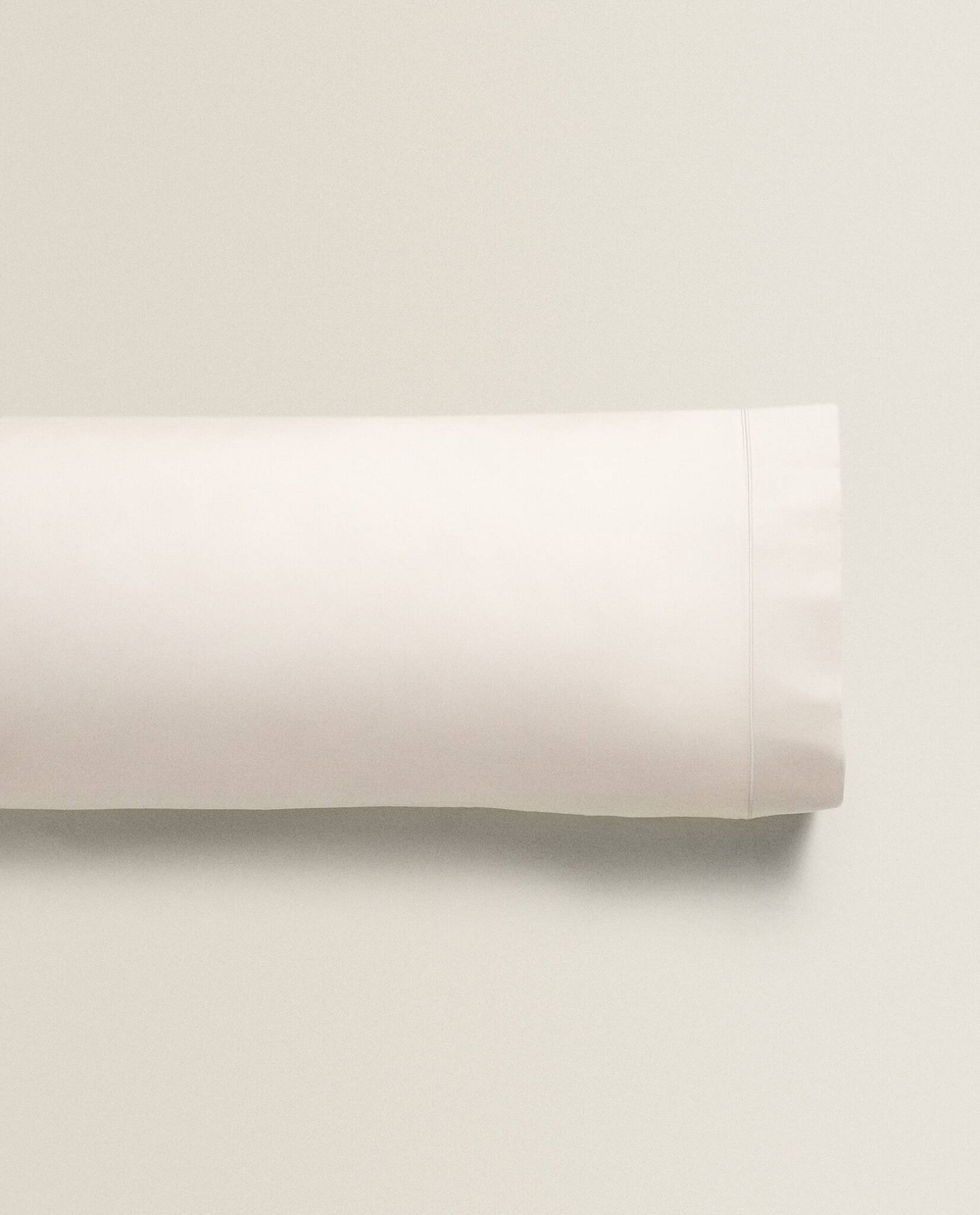 ZARA HOME (300 НИТЕЙ) НАВОЛОЧКА ИЗ ХЛОПКА, БЕЖЕВЫЙ