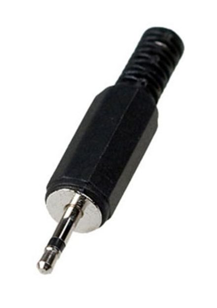Разъем аудио 2.5мм "шт" моно пластик на кабель