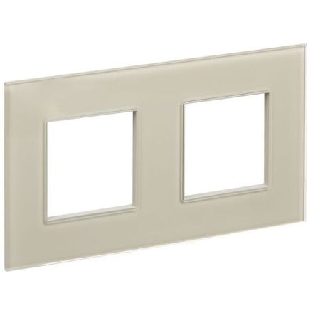 Рамка 2-м SKANDY SK-F22B стекло беж. IEK SK-M22-G-K10